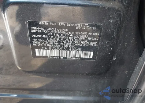 2016 Subaru Forester 2.5I Limited z USA, uszkodzony, nr VIN JF2SJAHC8GH438546